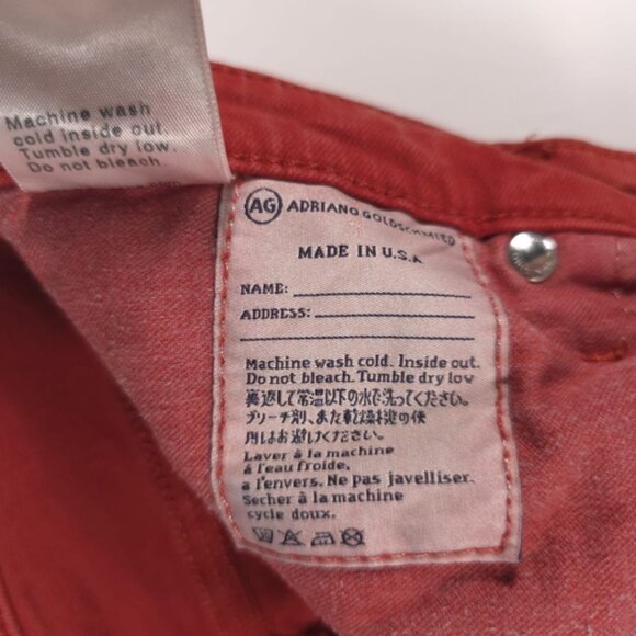 AG ADRIANO GOLDSCHMIED The‎ Stevie Ankle Slim Straight Leg Jeans USA🇺🇸MADE 28R - Picture 11 of 12